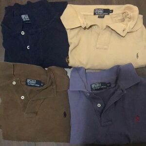 Lot of 4 Polo Ralph Lauren Shirts short sleeve XL